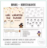 Voorbeeld - Herfstvakantie werkbundel - zesde leerjaar - Voorblad