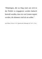 Vorschau - Stundenentwürfe - Politikverdrossenheit oder politisches Engagement (Cicero, De re publica) - Seite 1