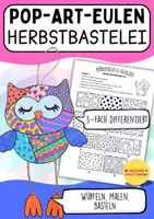 Vorschau - Mal- und Bastelvorlagen - 🍂 Kreativer Herbst – Kunst & Bastelideen für die Grundschule / Sparpaket Bundle - Seite 1