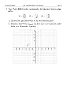Vorschau - Arbeitsblätter - AB Vektoren zeichnen und ablesen - Seite 2