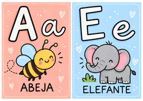 Vista previa - Decoración del aula - 🌈 El Abecedario Infantil: 27 letras + Vocales - página 1
