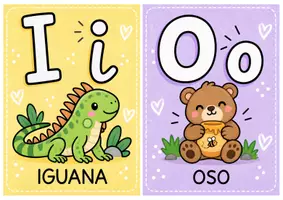 Vista previa - Decoración del aula - 🌈 El Abecedario Infantil: 27 letras + Vocales - página 2