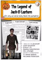 Vorschau - Stundenentwürfe - Materialpaket M Halloween Englisch Sek I - Seite 1