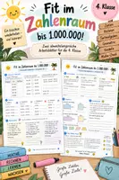 Vorschau - Arbeitsblätter - Fit im Zahlenraum bis 1.000.000 |Mathe-Wiederholung | Rechnen, Sachaufgaben & Knobeln - Deckblatt