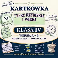 zapowiedź - Kartkówka dla klasy IV - Cyfry rzymskie i wieki - Grupa A - obwoluta