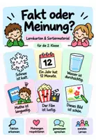 Vorschau - Bildkarten - Fakt oder Meinung? – Flashcards zum sozialen Lernen - Deckblatt