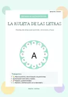 Vista previa - Refuerzo / NEE / Materiales de apoyo - Ruleta de las Letras Teacher Iris - Portada