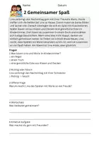 Vorschau - Arbeitsblätter - Kostenlos: Lesetraining Freundschaft – Leseverständnis Klasse 2 - Seite 2