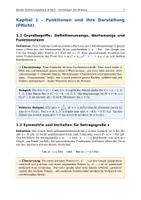 Vorschau - Merkblätter - Reader E1-E2 - Grundlagen der Analysis - Seite 1