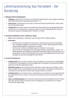 Vorschau - Stundenentwürfe - Das Parlament - Der Bundestag - Einfach Demokratie (Teil 8) – Arbeitsblätter in Leichter Sprache für Förderschule Sekundarstufe (Klasse 7–9) - Seite 1
