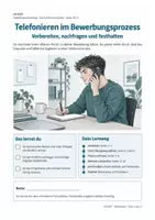 Vorschau - Stundenentwürfe - Telefonieren im Bewerbungsprozess – Bewerbung & Praktikum | Deutsch Klasse 10–11 - Deckblatt