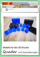 Vorschau - Anderer Materialtyp - Quader-Modelle für den 3D-Drucker - Deckblatt