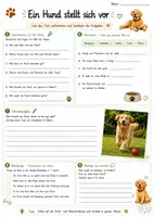 Vorschau - Arbeitsblätter - Ein Hund stellt sich vor | Lesetext & Leseverständnis | Wortschatz & Schreibaufgaben - Seite 2