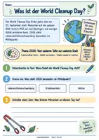 Vorschau - Stundenentwürfe - Lebensmittelverschwendung & Lebensmittel retten – World Cleanup Day 2026 | Sachunterricht Klasse 2–4 - Seite 1