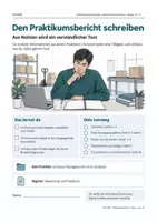 Vorschau - Stundenentwürfe - Praktikumsbericht schreiben – Praktikum & Berufsorientierung | Deutsch Klasse 10–11 - Deckblatt