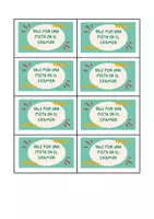 Vista previa - Tarjetas / Manipulativos - Vales recompensa (ESO) - página 1