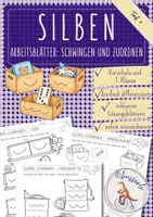 Vorschau - Arbeitsblätter - Silben schwingen & Silbenanzahl bestimmen – differenzierte Arbeitsblätter mit Lösungen - Deckblatt