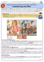 Vorschau - Arbeitsblätter - Influencer & Social Media – Werbung, Filter und Inszenierung | Gruppenpuzzle Klasse 7–8 - Seite 3