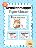 Vorschau - Bildkarten - Krankenmappe - Tigerklasse - Deckblatt