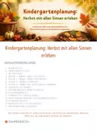 Vorschau - Stundenentwürfe - Herbst 4 Wochen Planung Sinneserleben - Seite 1