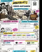Vorschau - Arbeitsblätter - Social Media- Vom Buchdruck zu Tik Tok - Medien - Aktuelle Themen mit Video und QR-CODE - Seite 1