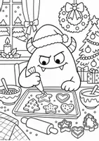 Vorschau - Mal- und Bastelvorlagen - Weihnachten: Wutmonster-Ausmalbilder | 8 kostenlose Motive zu Wut & Gefühlen - Seite 3