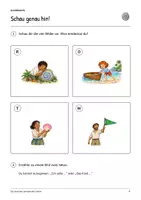 Vorschau - Arbeitsblätter - Die Insel der sprechenden Steine: Deutsch Lesen, Schreiben, Leseheft, Schreibheft und Arbeitsblätter mit Lösungen - Seite 2