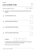 Vorschau - Arbeitsblätter - Ein Garten aus schwebenden Seifenblasen: Deutsch Lesen, Schreiben, Leseheft, Schreibheft und Arbeitsblätter mit Lösungen - Seite 3