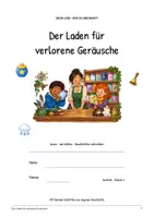 Vorschau - Arbeitsblätter - Der Laden für verlorene Geräusche: Deutsch Lesen, Schreiben, Leseheft, Schreibheft und Arbeitsblätter mit Lösungen - Seite 1