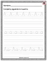 Vista previa - Hojas de trabajo - CUADERNILLO DE VOCALES - página 3
