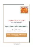 Vorschau - Mal- und Bastelvorlagen - Halloween-Zickzackbild – Lernumgebung Kunst/Sachunterricht - Seite 2
