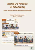 Vorschau - Stundenentwürfe - Rechte und Pflichten im Arbeitsalltag | Klasse 8 | Wirtschaft–Recht - Deckblatt