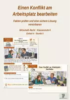 Vorschau - Stundenentwürfe - Einen Konflikt am Arbeitsplatz bearbeiten | Klasse 8 | Wirtschaft–Recht - Deckblatt