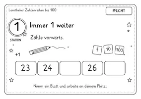 Vorschau - Arbeitsblätter - Zahlenreihen bis 100 – Lerntheke für Klasse 2 - Seite 3