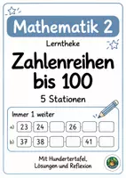 Vorschau - Arbeitsblätter - Zahlenreihen bis 100 – Lerntheke für Klasse 2 - Deckblatt