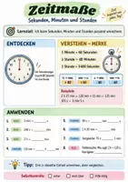 Vorschau - Arbeitsblätter - Zeitmaße – von der Sekunde bis zum Jahr - Seite 1