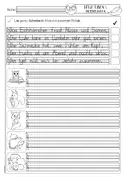 Vorschau - Arbeitsblätter - Sätze lesen und abschreiben Herbst Minimin - Seite 3