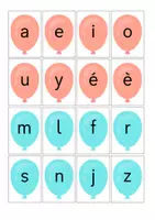 Aperçu - Cartes / Images - Ballons des lettres - Page de couverture