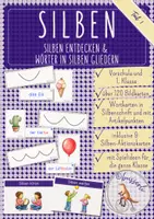 Vorschau - Stundenentwürfe - Silben klatschen, schwingen und zählen | Bildkarten & Silbenspiele | Vorschule & 1. Klasse - Deckblatt