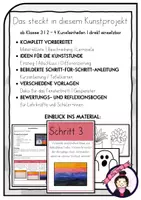 Vorschau - Stundenentwürfe - Kunst Herbst & Halloween: GESPENST am FENSTER | Kunstprojekt Grundschule ab Klasse 2 - Seite 1