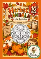 Vorschau - Arbeitsblätter - Herbst Mandalas für Kinder - Deckblatt
