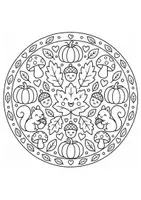 Vorschau - Arbeitsblätter - Herbst Mandalas für Kinder - Seite 3