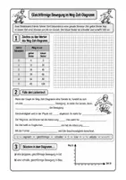 Vorschau - Arbeitsblätter - Arbeitsblatt Gleichförmige Bewegung im Weg-Zeit-Diagramm mit Lösung - Seite 3