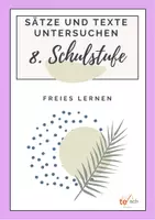Vorschau - Unterrichtsreihen - Saetze_und_Texte_untersuchen_8_to_teach - Deckblatt