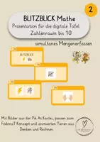 Vorschau - Präsentationen/Tafelbilder - BLITZBLICK MATHE 2 - Simultanes Mengenerfassen - Präsentation für die digitale Tafel - Deckblatt