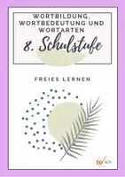 Vorschau - Unterrichtsreihen - Wortbildung_Wortbedeutung_Wortarten_8_to_teach - Deckblatt