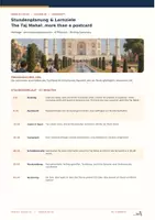 Vorschau - Stundenentwürfe - The Taj Mahal, 1 Unterrichtsstunde– Lehrkraft, Material, Stop and swap & Lösungen – ZP 10 - Seite 1