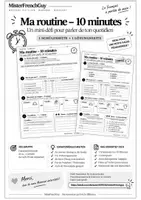 Vorschau - Arbeitsblätter - Ma routine - Freebie Französisch Verbes pronominaux - Deckblatt