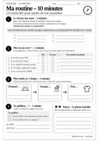 Vorschau - Arbeitsblätter - Ma routine - Freebie Französisch Verbes pronominaux - Seite 1