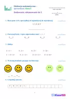zapowiedź - Matematyka Sprawdzan: dodawanie odejmowanie do 5 - obwoluta